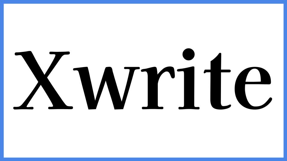 Xwrite